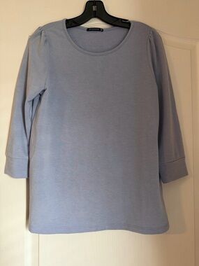 Staccato Light Blue Long Sleeve Knit Top Size Large